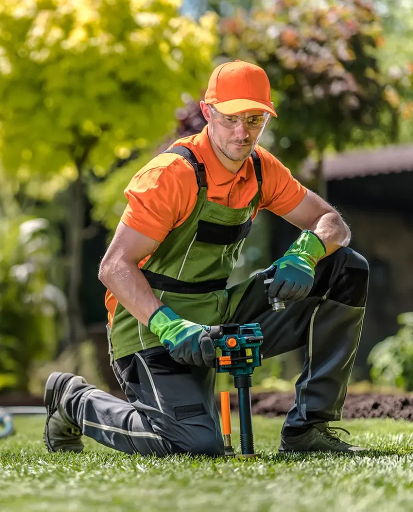 Einbau eines versenkbaren Gartensprengers automatische Bewässerungsanlage Einbau eines versenkbaren Gartensprengers automatische Bewässerungsanlage