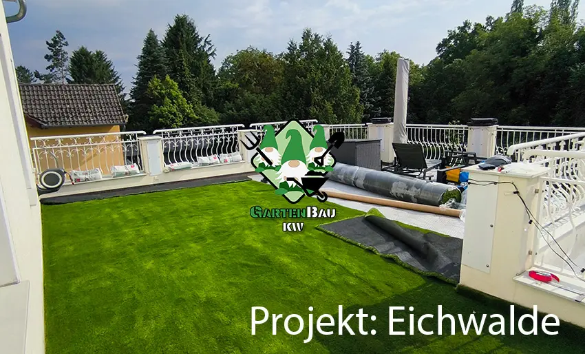 b Eichwalde 2 Kunstrasen verlegen in Eichwalde