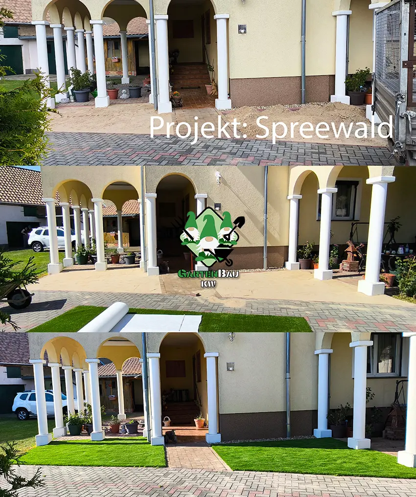 b Spreewald Kunstrasen verlegen im Spreewald